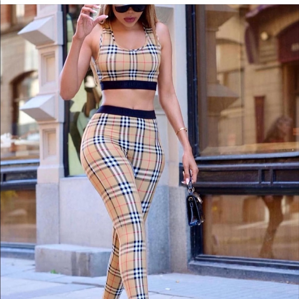 Wore once the top is large and the bottoms are medium.